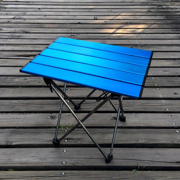 Outdoor mountaineering, super alloy folding table, barbecue camping portable picnic table, simple trumpet, mini table wholesale - Muhaab