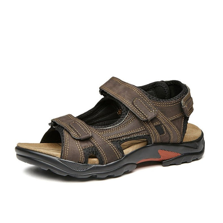 Outdoor Sandals Beach Leather Roman Sandals - Muhaab