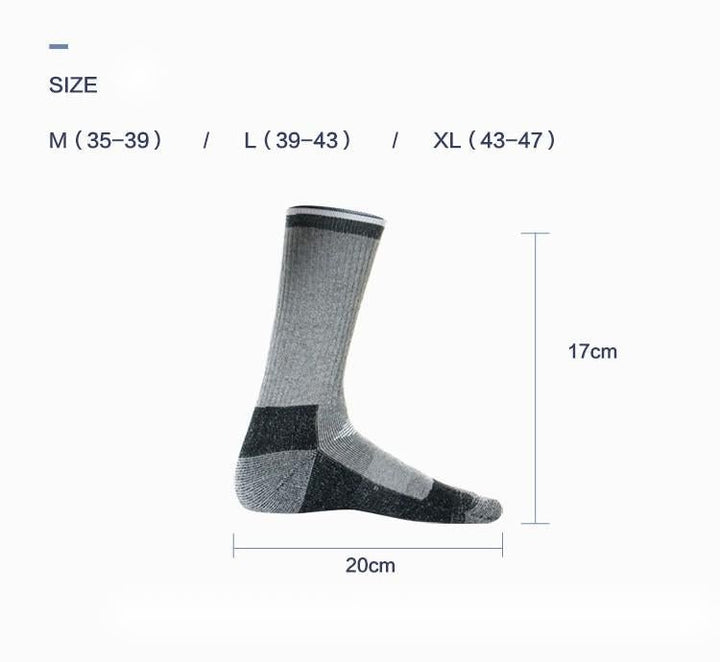 Outdoor socks men and women merino wool socks - Muhaab