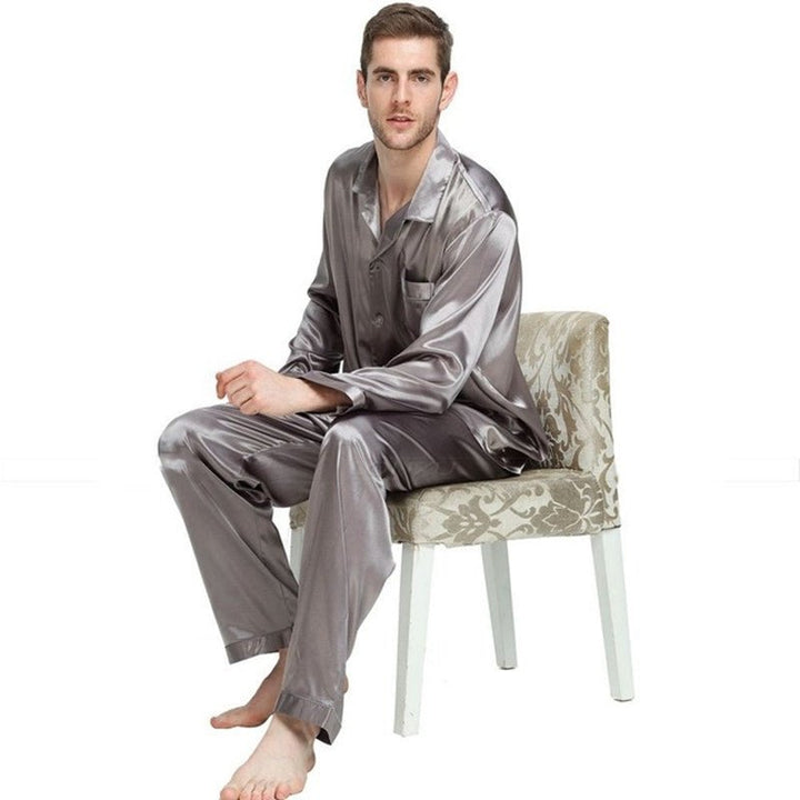 Pajamas Nightgown Loose Homewear Men Winter Sleepwear - Muhaab