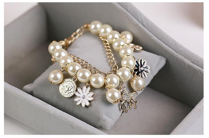 Pearl Flower Bracelet Jewelry - Muhaab