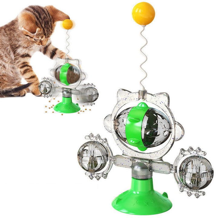 Pet Supplies Cat Pinwheel Toy Sucker Leaky Ball - Muhaab