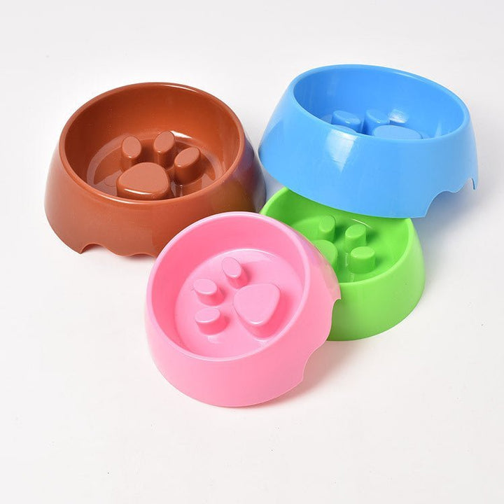 Pet Supplies Dog Anti-Choke Bowl Slow Food Basin Thickened Plastic - Muhaab