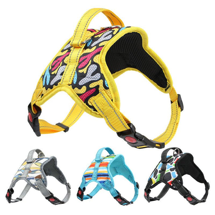 Pet Supplies Dog Harness Reflective Leash Set - Muhaab