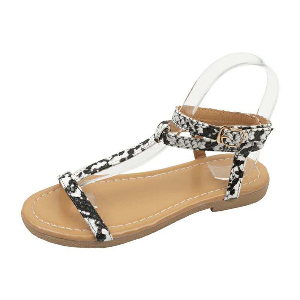 Plus size flat sandals for women - Muhaab