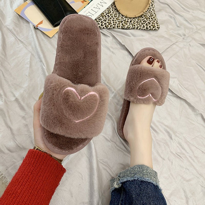 Plush slippers for women - Muhaab