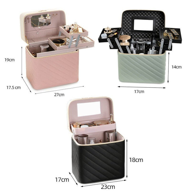 Portable Case Cosmetics And Jewelry Storage Box Nail Beauty Box - Muhaab