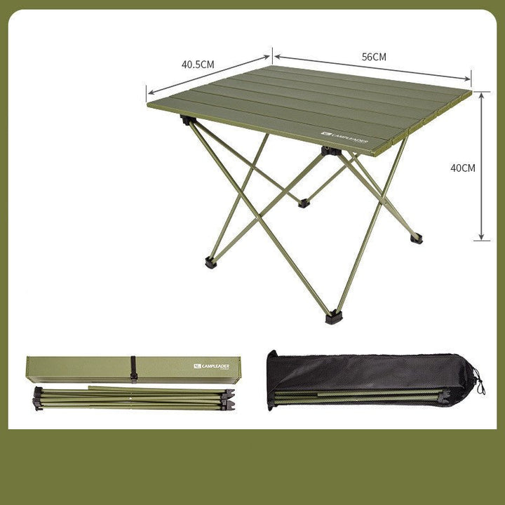 Portable Folding Table Aluminum Alloy BBQ - Muhaab