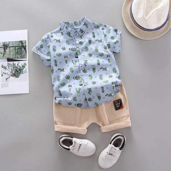 Printed boy shirt cactus top - Muhaab