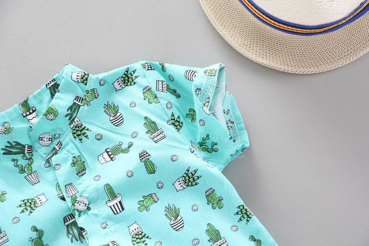 Printed boy shirt cactus top - Muhaab