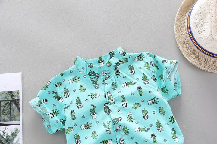 Printed boy shirt cactus top - Muhaab