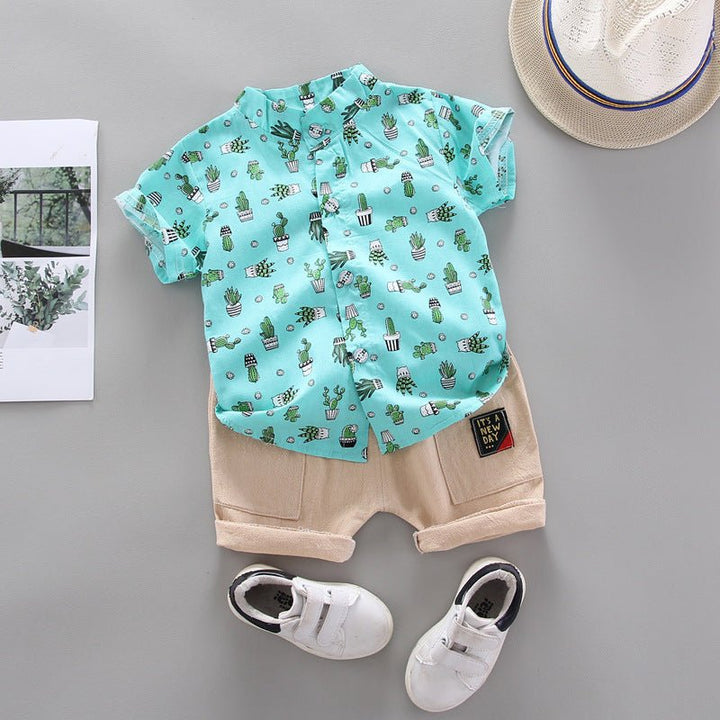 Printed boy shirt cactus top - Muhaab