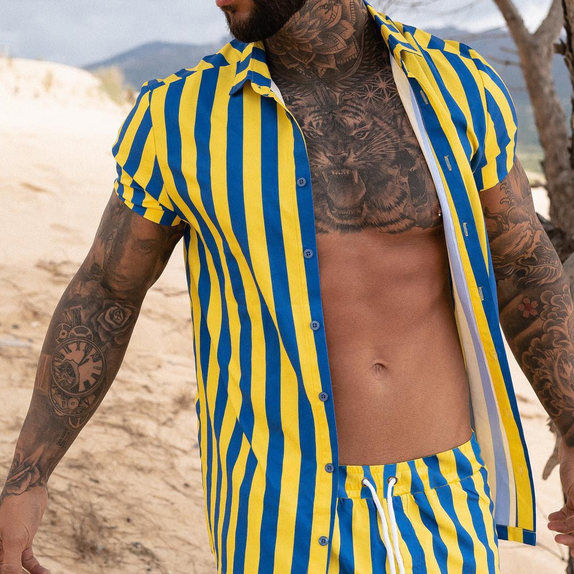 Printed Shirts For Men Printed Short Sleeves For Summer - Muhaab