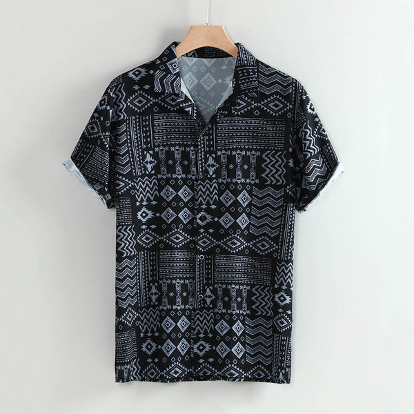 Printed slim shirt for men - Muhaab