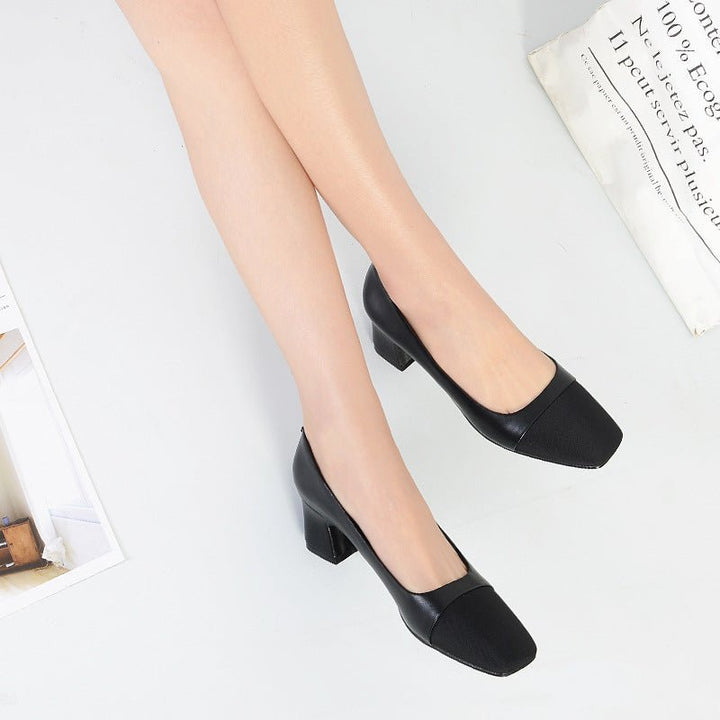 Professional Hotel Working Soft And Versatile Black Work Shoes - Muhaab