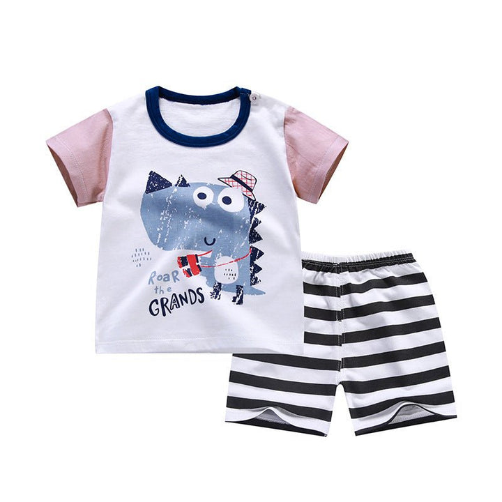 Pure Cotton Boys Korean Baby Clothes Wholesale New T-shirt Girls Kids Clothes - Muhaab