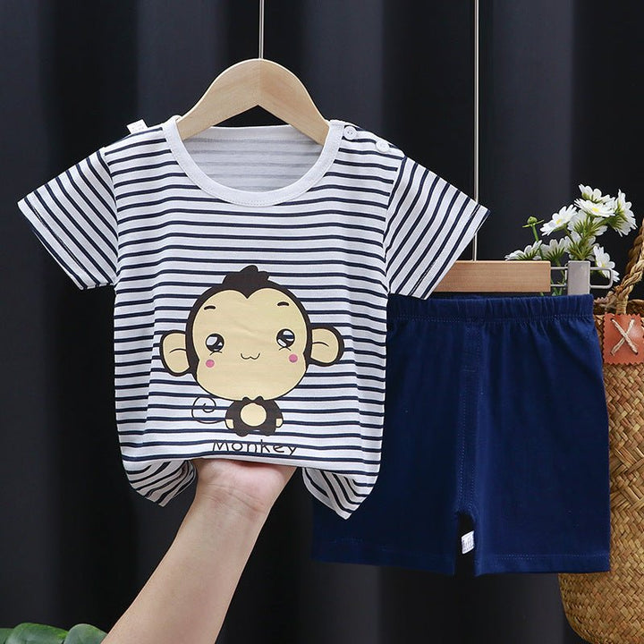 Pure Cotton Boys Korean Baby Clothes Wholesale New T-shirt Girls Kids Clothes - Muhaab