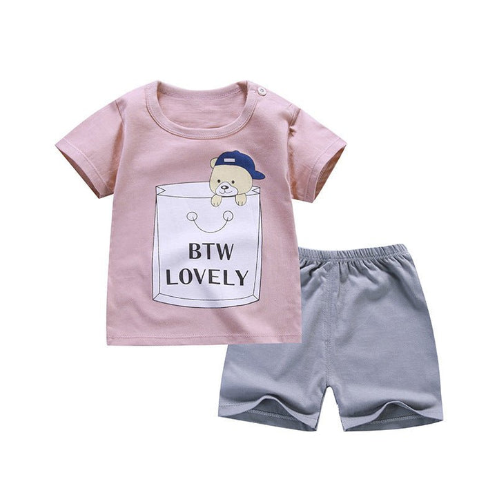 Pure Cotton Boys Korean Baby Clothes Wholesale New T-shirt Girls Kids Clothes - Muhaab