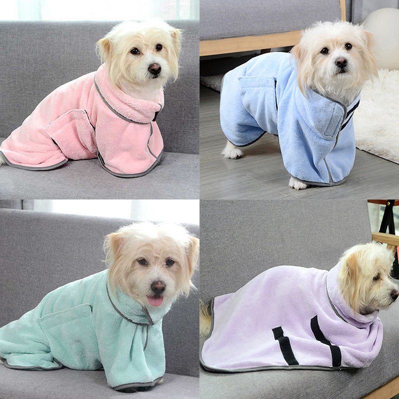 Quick-drying Pet Absorbent Towel Dog Bathrobe Pet Dog Bath Towel For Dogs Cats Microfiber Absorbent Pet Drying Towel Pet Supplies Pet Products - Muhaab