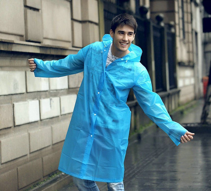 Raincoat Outdoor Transparent Windproof Rain Coat New Rainwear 7 Colors - Muhaab