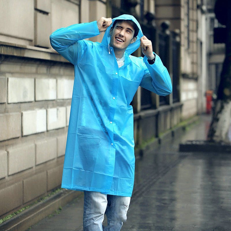 Raincoat Outdoor Transparent Windproof Rain Coat New Rainwear 7 Colors - Muhaab