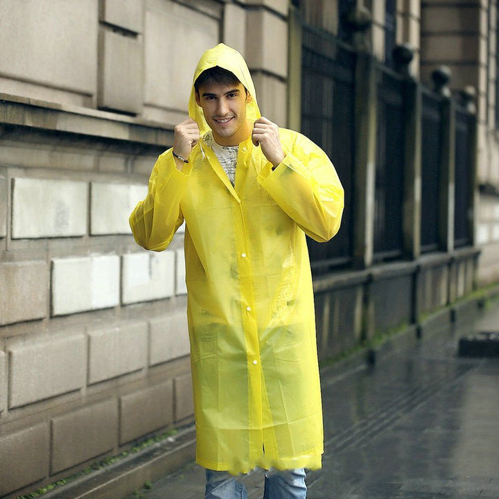 Raincoat Outdoor Transparent Windproof Rain Coat New Rainwear 7 Colors - Muhaab