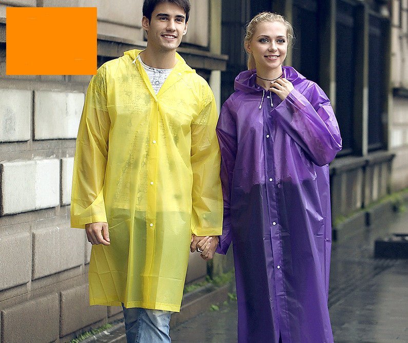 Raincoat Outdoor Transparent Windproof Rain Coat New Rainwear 7 Colors - Muhaab