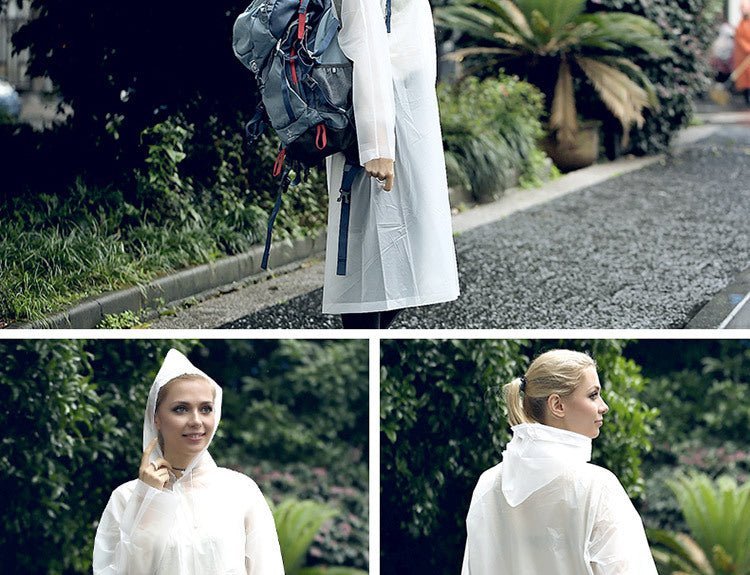 Raincoat Outdoor Transparent Windproof Rain Coat New Rainwear 7 Colors - Muhaab