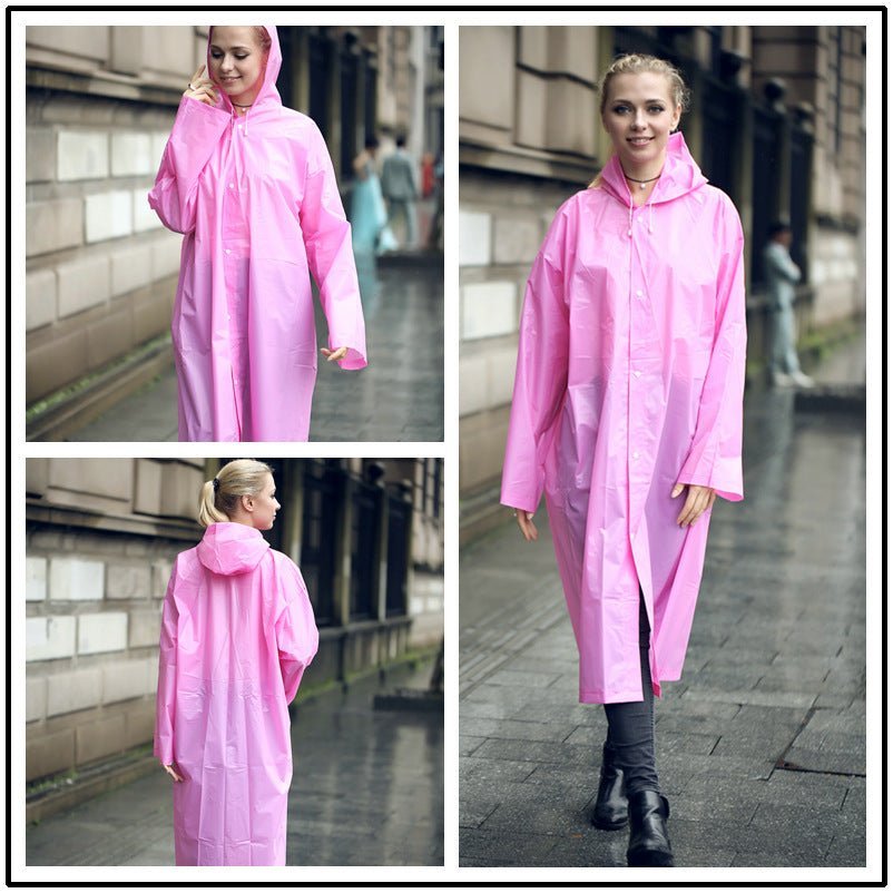 Raincoat Outdoor Transparent Windproof Rain Coat New Rainwear 7 Colors - Muhaab