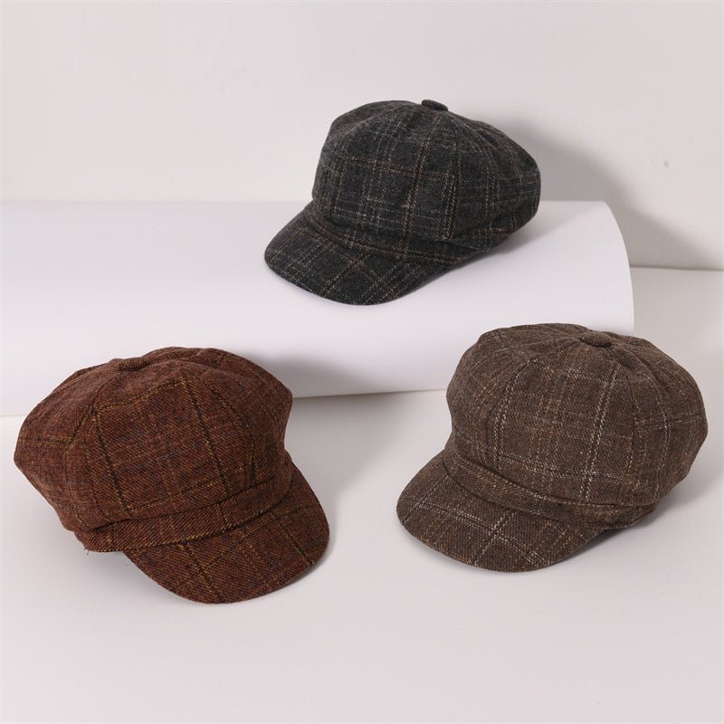 Retro Artistic Octagonal Cap Men And Women Couple - Muhaab