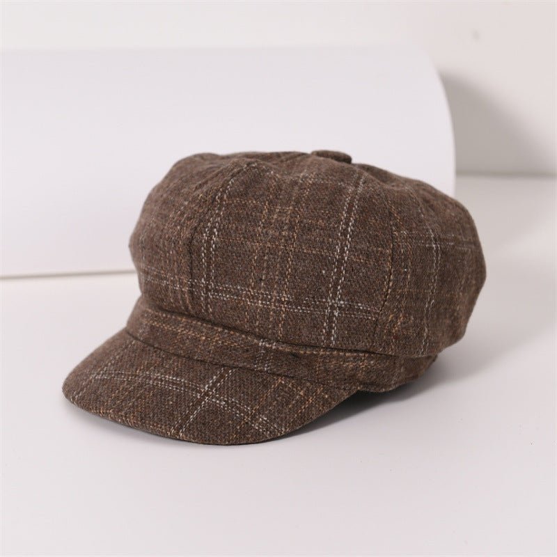 Retro Artistic Octagonal Cap Men And Women Couple - Muhaab