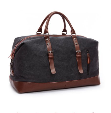 Retro canvas tote bag travel bag male fashion trend large capacity short-distance travel luggage bag shoulder bag male - Muhaab