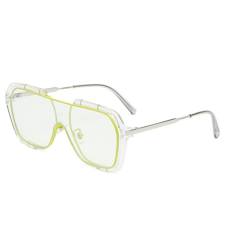 Retro Yellow Sunglasses UV Protection Men Tide - Muhaab