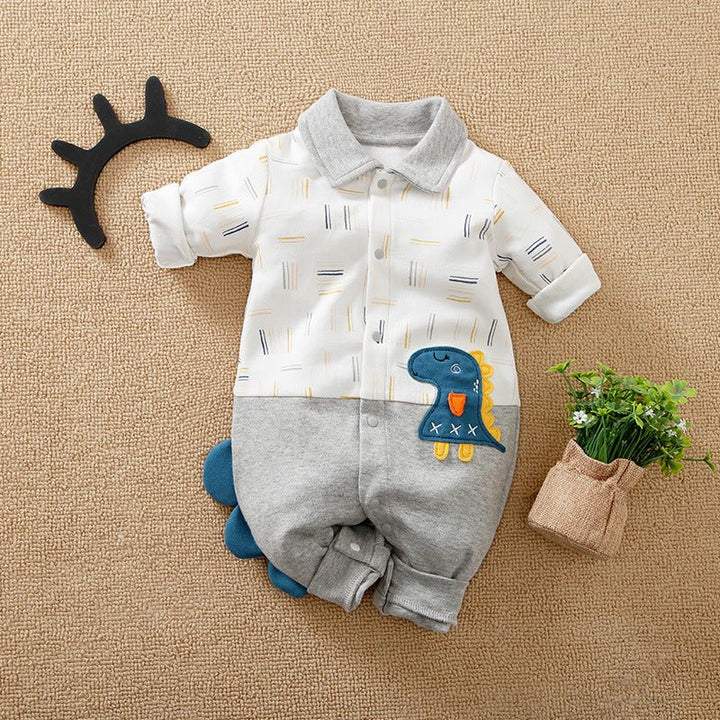 Rompers Cartoon Cute Male Baby Boy Clothes For Newborn Overalls - Muhaab