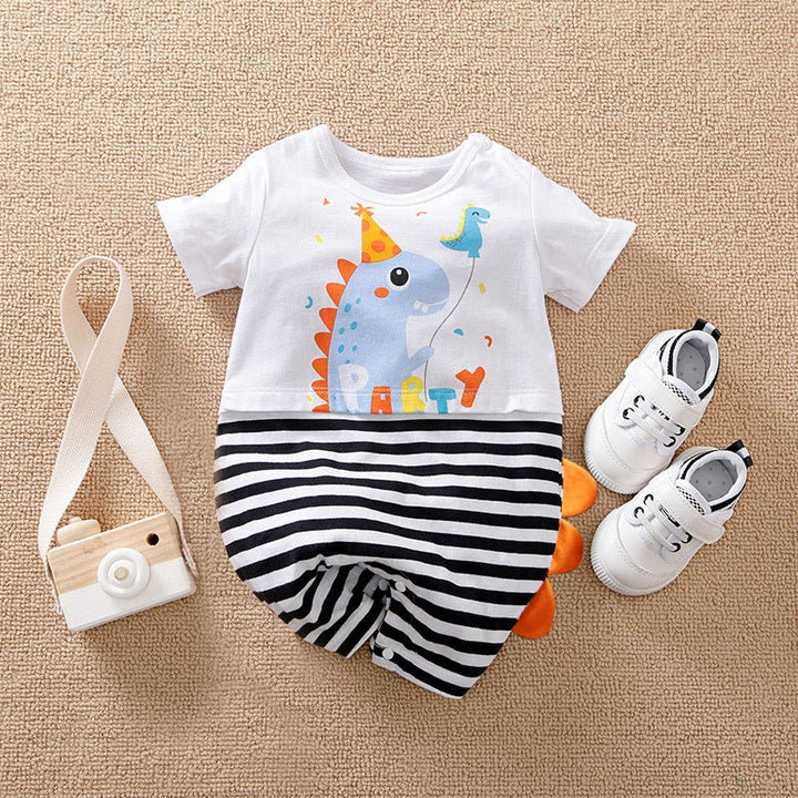 Rompers Cartoon Cute Male Baby Boy Clothes For Newborn Overalls - Muhaab