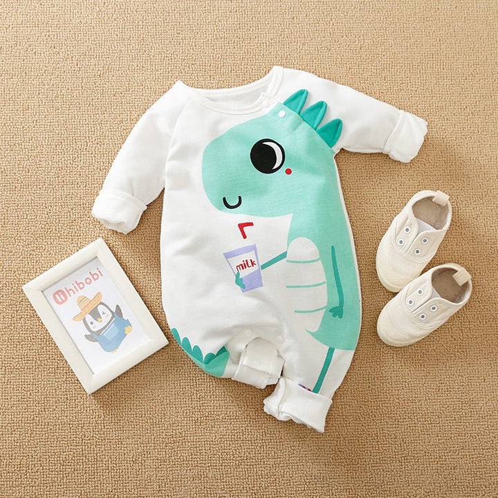 Rompers Cartoon Cute Male Baby Boy Clothes For Newborn Overalls - Muhaab