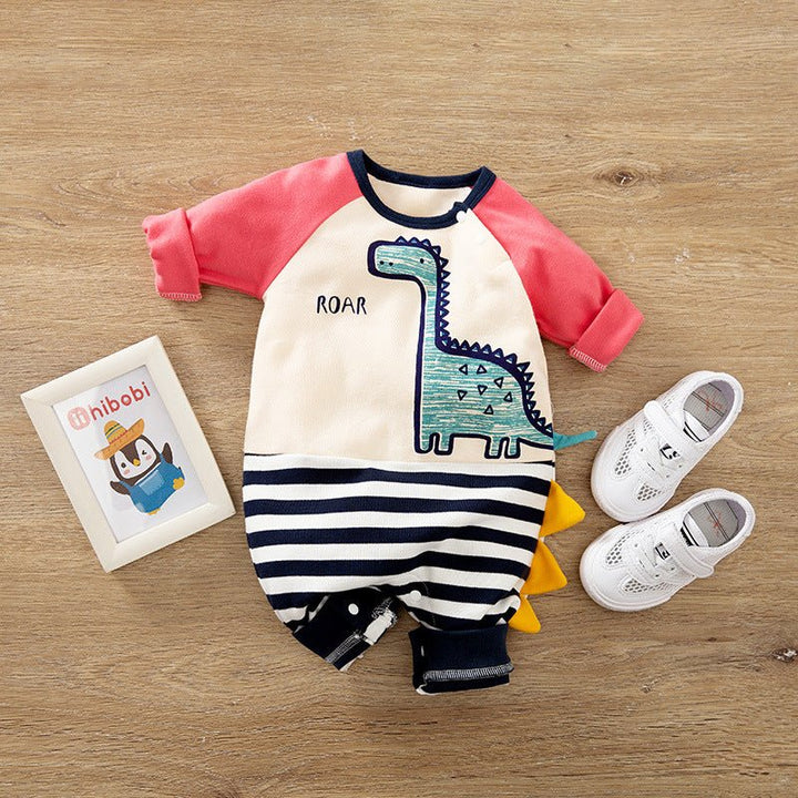 Rompers Cartoon Cute Male Baby Boy Clothes For Newborn Overalls - Muhaab