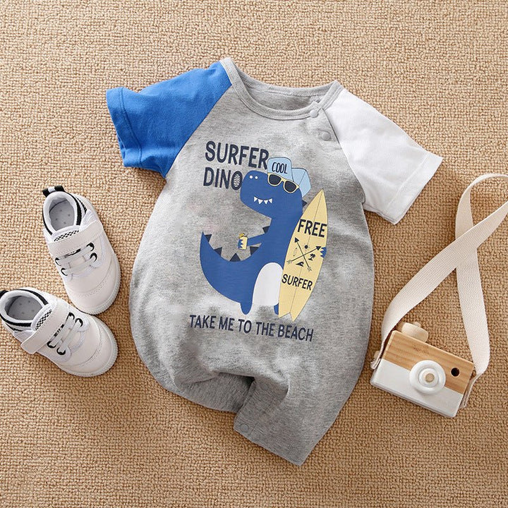 Rompers Cartoon Cute Male Baby Boy Clothes For Newborn Overalls - Muhaab