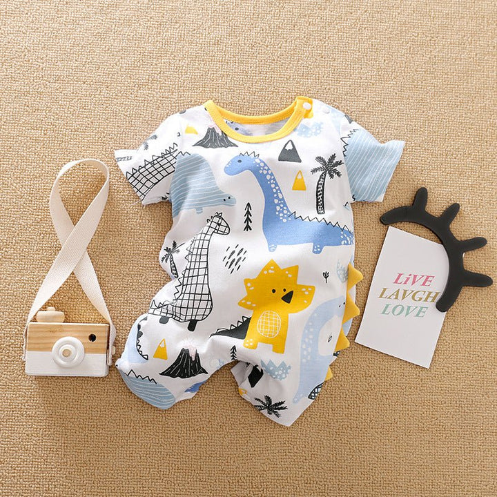 Rompers Cartoon Cute Male Baby Boy Clothes For Newborn Overalls - Muhaab