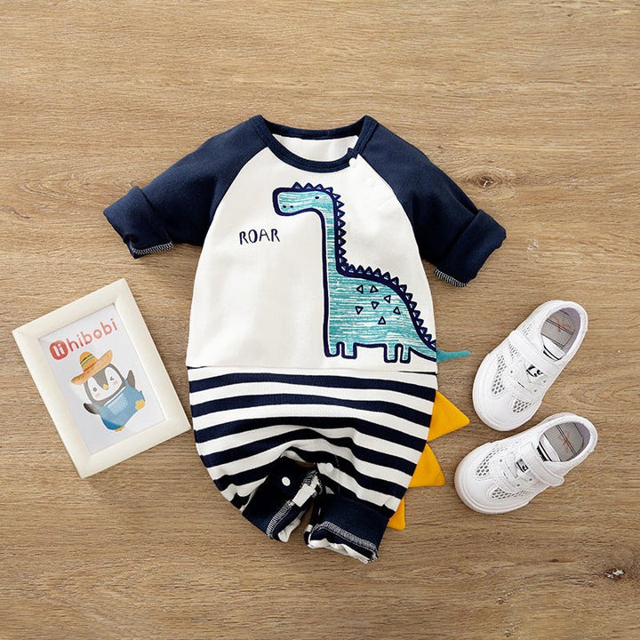 Rompers Cartoon Cute Male Baby Boy Clothes For Newborn Overalls - Muhaab