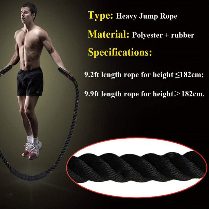 Rope Battle Skipping Ropes Power Training Fitness Home Gym Equipment - Muhaab