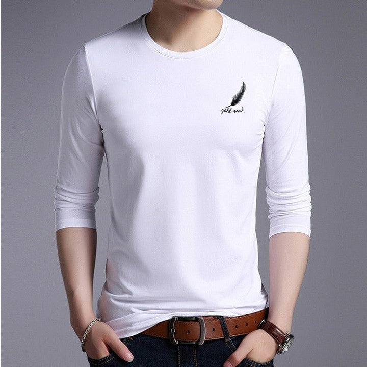 Round Neck Long-sleeved T-shirt Men's Summer Men - Muhaab