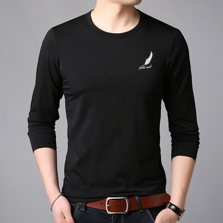 Round Neck Long-sleeved T-shirt Men's Summer Men - Muhaab