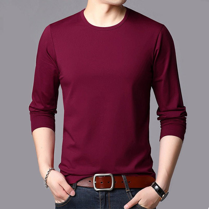 Round Neck Long-sleeved T-shirt Men's Summer Men - Muhaab