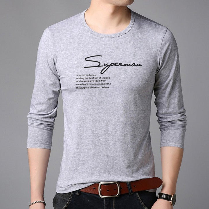 Round Neck Long-sleeved T-shirt Men's Summer Men - Muhaab