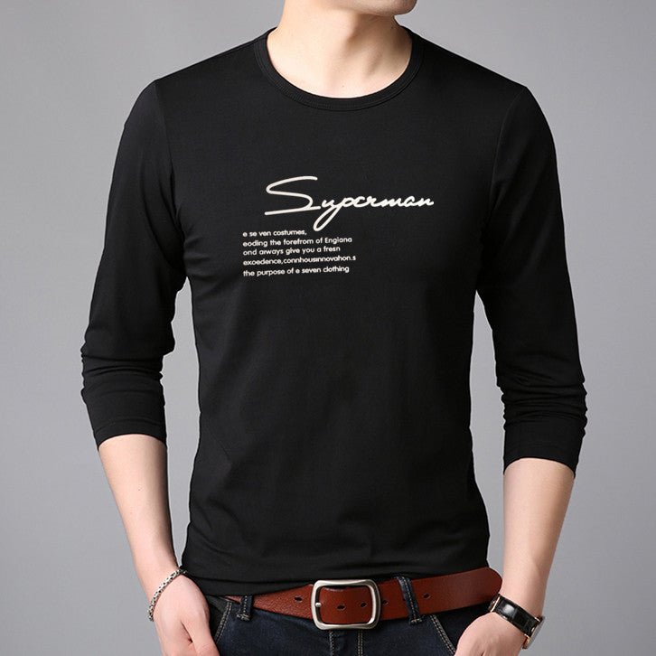 Round Neck Long-sleeved T-shirt Men's Summer Men - Muhaab