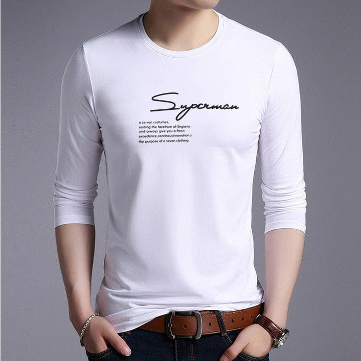 Round Neck Long-sleeved T-shirt Men's Summer Men - Muhaab