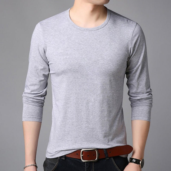 Round Neck Long-sleeved T-shirt Men's Summer Men - Muhaab