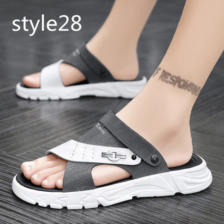 Sandals Beach Sandals Leisure Deodorant Driving Trend Outside Slippers - Muhaab