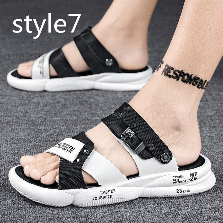 Sandals Beach Sandals Leisure Deodorant Driving Trend Outside Slippers - Muhaab